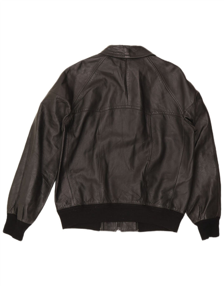 Męska kurtka skórzana typu bomber Alta Moda IT 54 2XL czarna