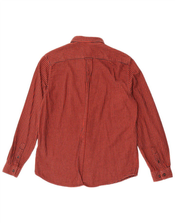 Męska koszula flanelowa Ben Sherman, duża, czerwona, bawełniana w pepitkę