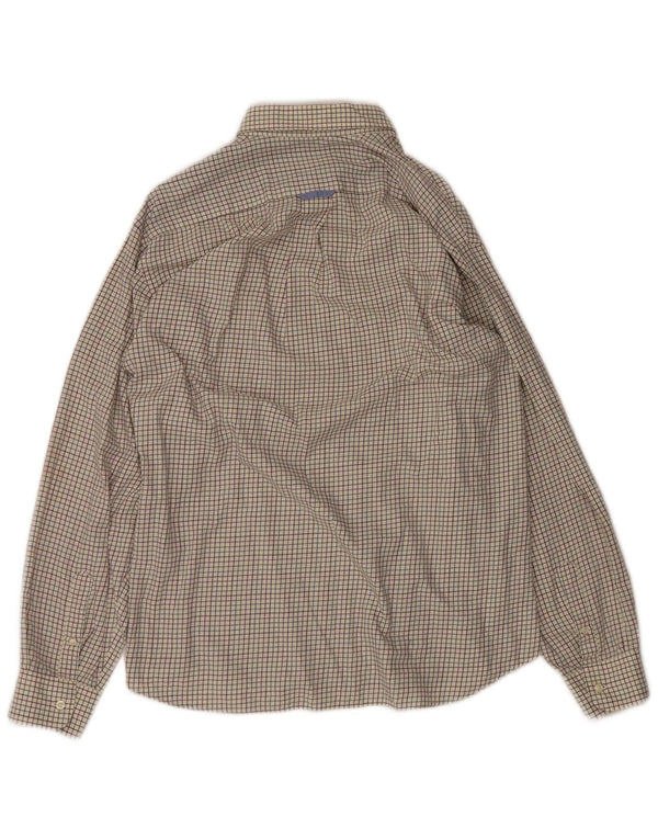 Koszula męska Barbour XL z bawełny w białą kratkę