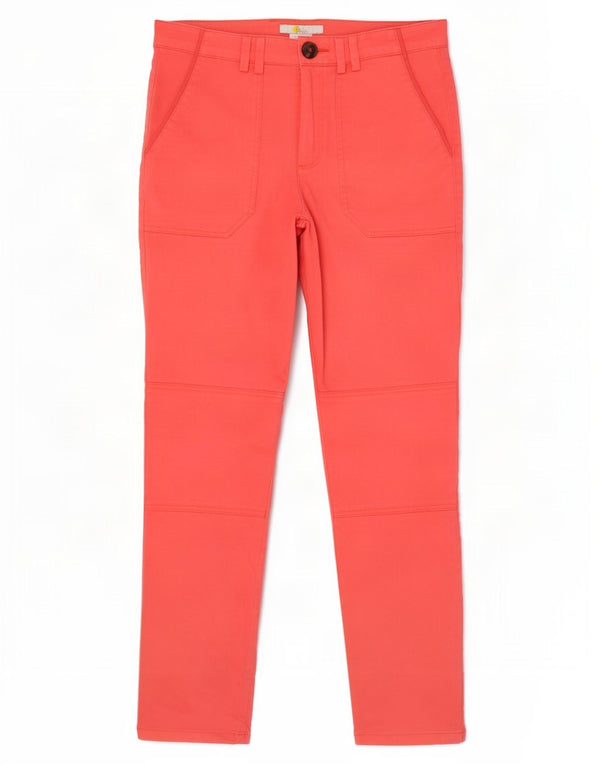 Spodnie damskie Boden Chino UK 8 Small W28 L28 Czerwone bawełniane
