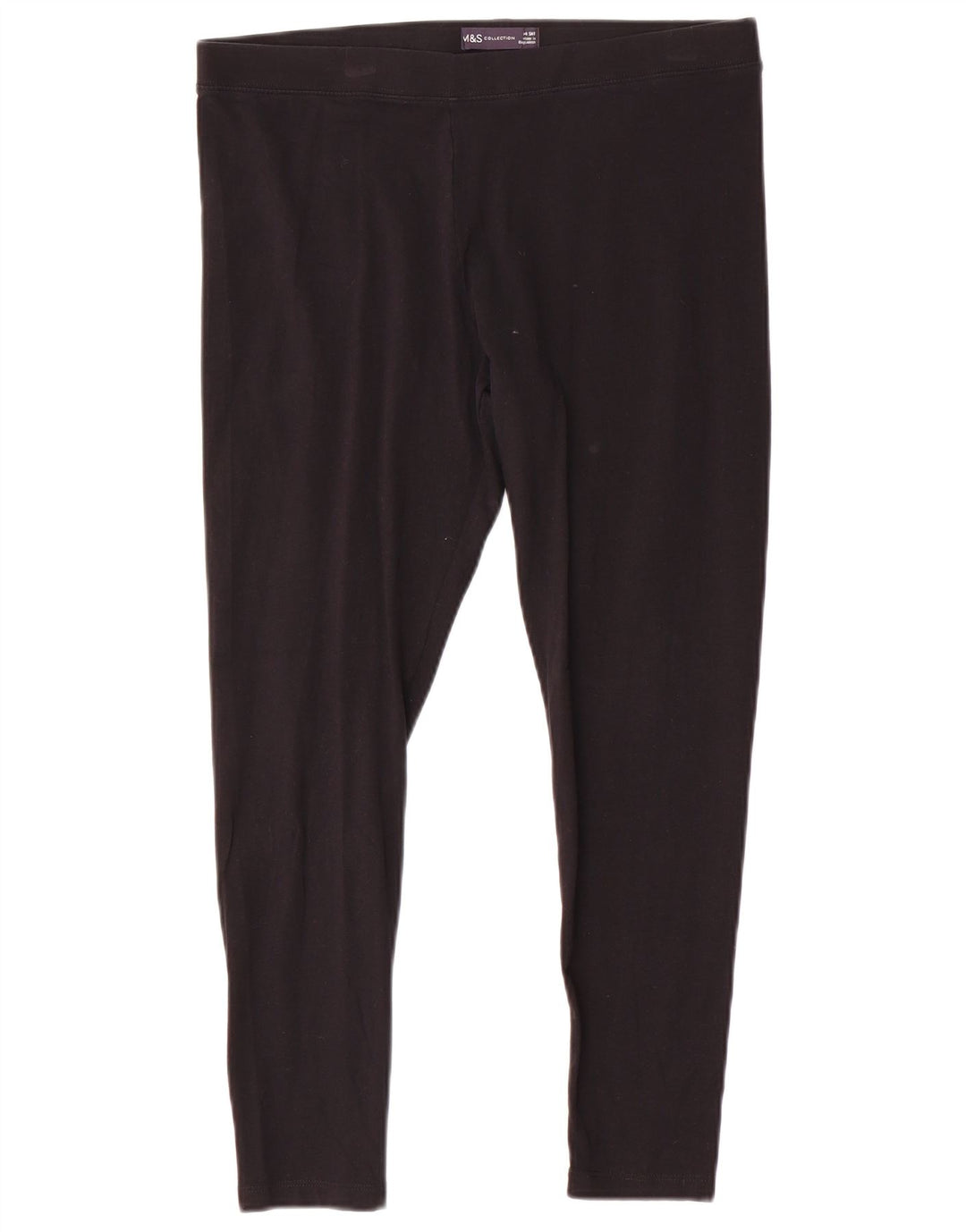 Legginsy damskie Marks & Spencer UK 14, duże, czarne, bawełniane