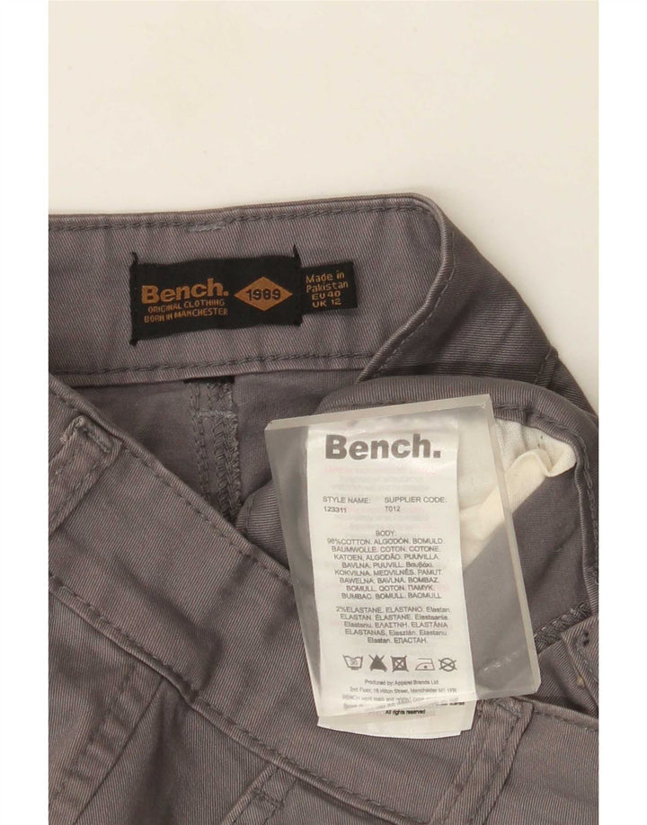 Damskie spodenki cargo Bench UK 12 Medium W30 Szara bawełna