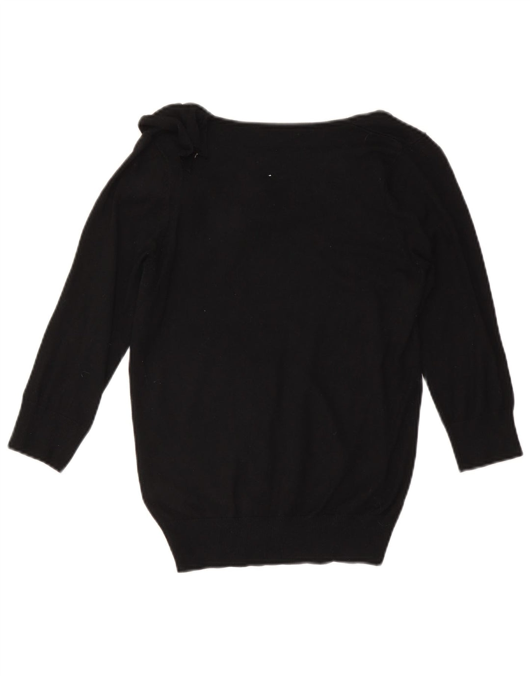 Marks & Spencer Damski sweter z dekoltem w łódkę, UK 10, mały, czarny