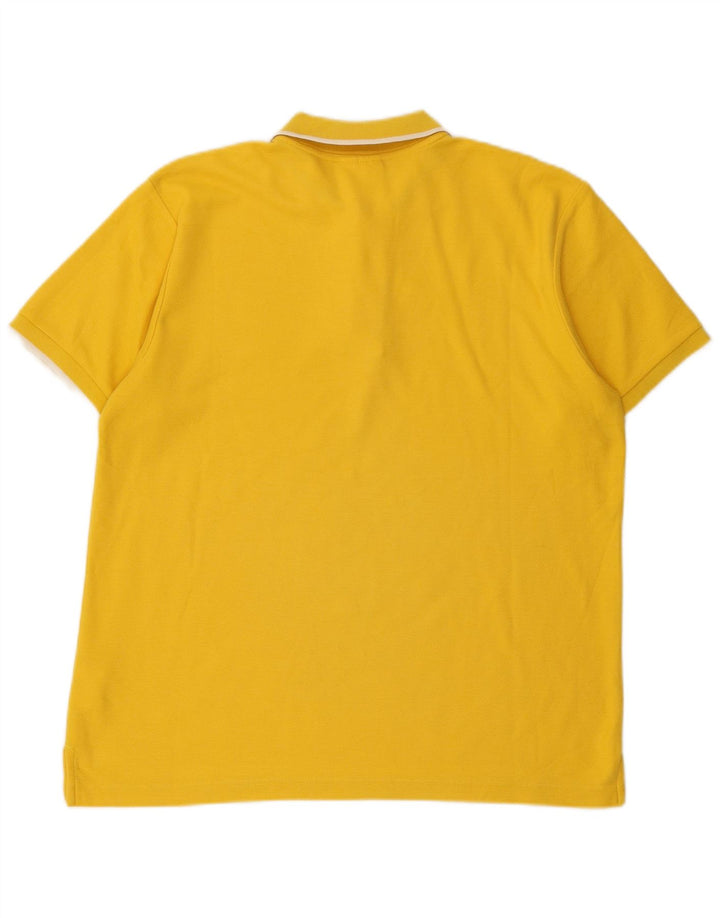 Klasyczna męska koszulka polo Reebok, średnia żółta bawełna