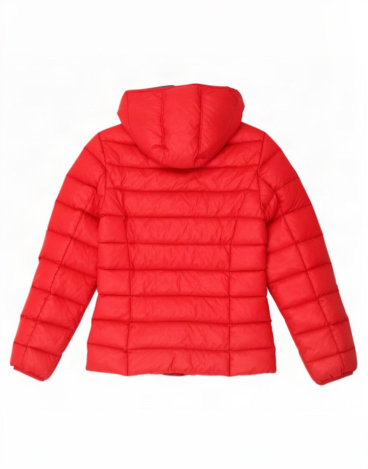 Damska wyściełana kurtka z kapturem Playlife UK 10 Small Red Poliamid