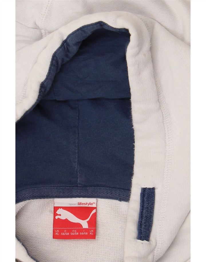 Męski sweter z kapturem i grafiką PUMA XL, biały