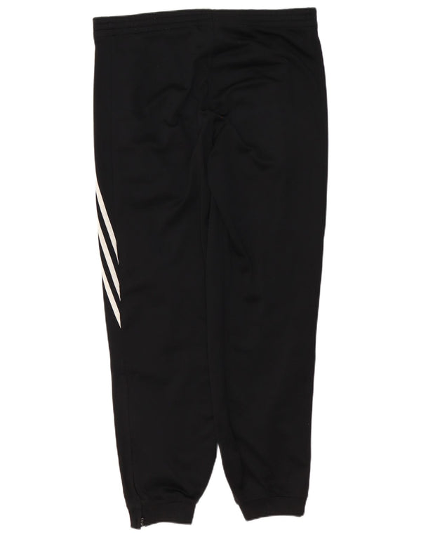 Męskie spodnie dresowe Adidas, małe, czarne, poliestrowe