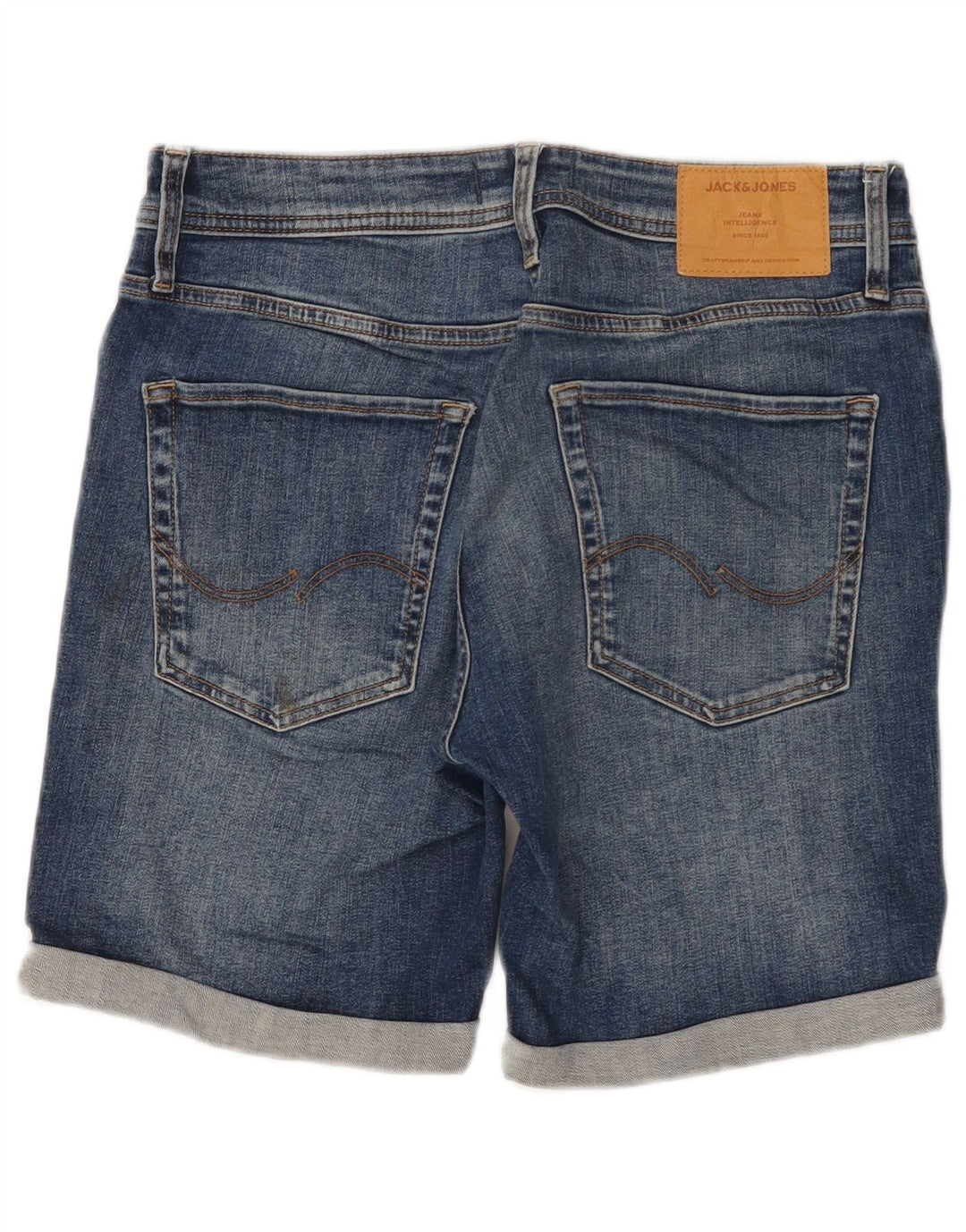 Męskie spodenki jeansowe JACK & JONES, małe, W29, niebieskie, bawełniane