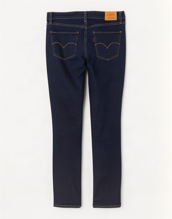 Damskie jeansy Levi's 721 Skinny Jeans z wysokim stanem W30 L28 Granatowy Lyocell