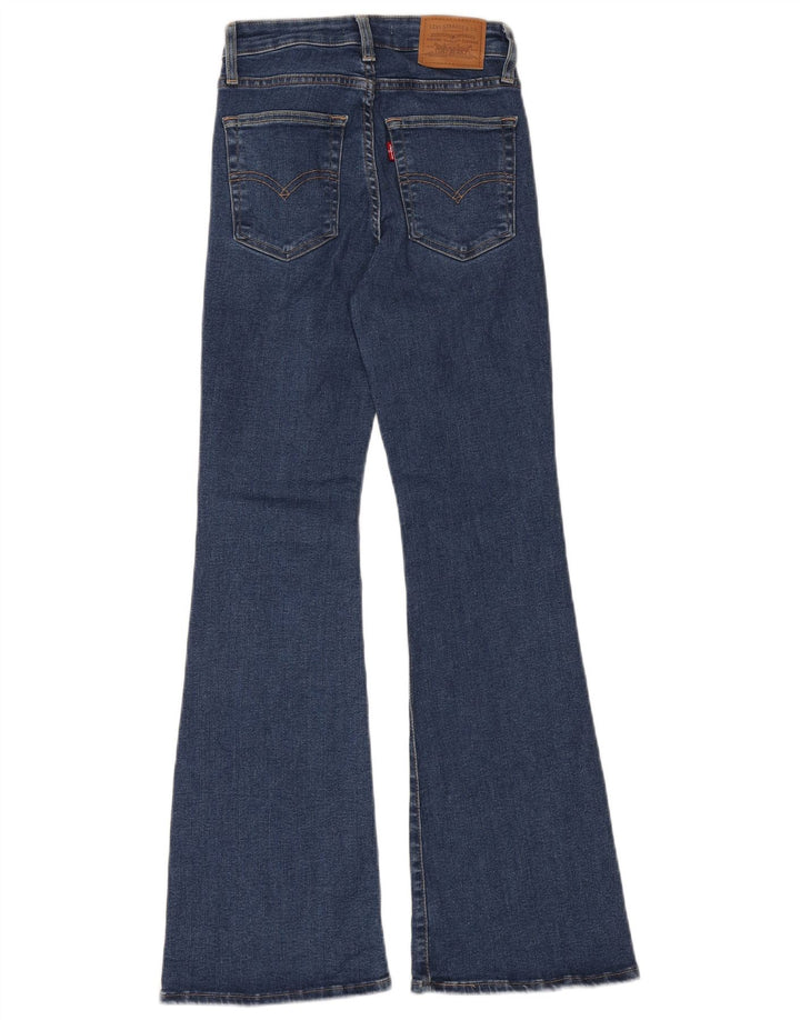 Damskie jeansy Levi's 726 z wysokim stanem W26 L30 Niebieska bawełna