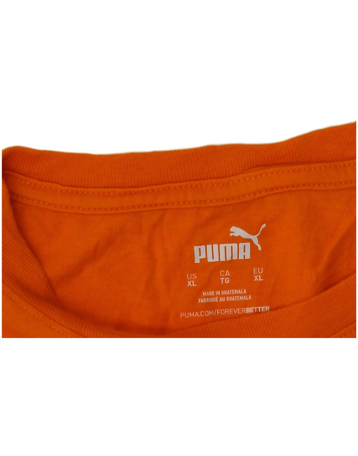 Męska koszulka z grafiką Puma XL Pomarańczowa