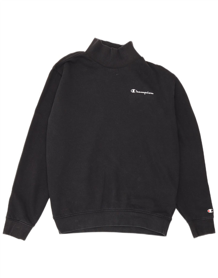 Damski sweter oversize Champion UK 10, mały, czarny, bawełniany