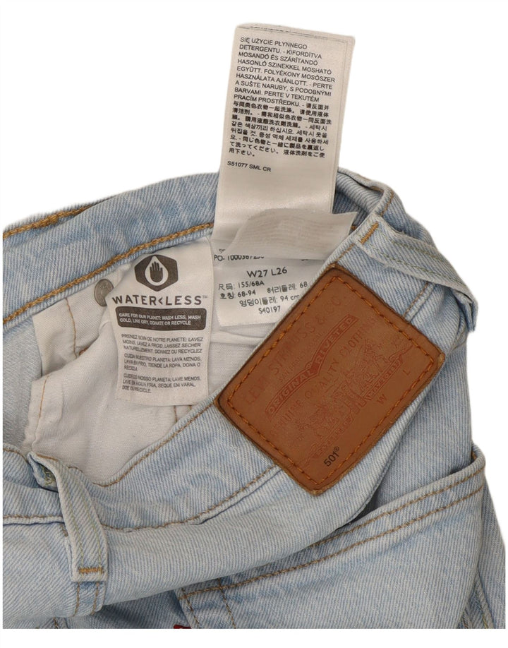 Damskie jeansy Levi's 501 Straight W27 L26 Niebieskie bawełniane