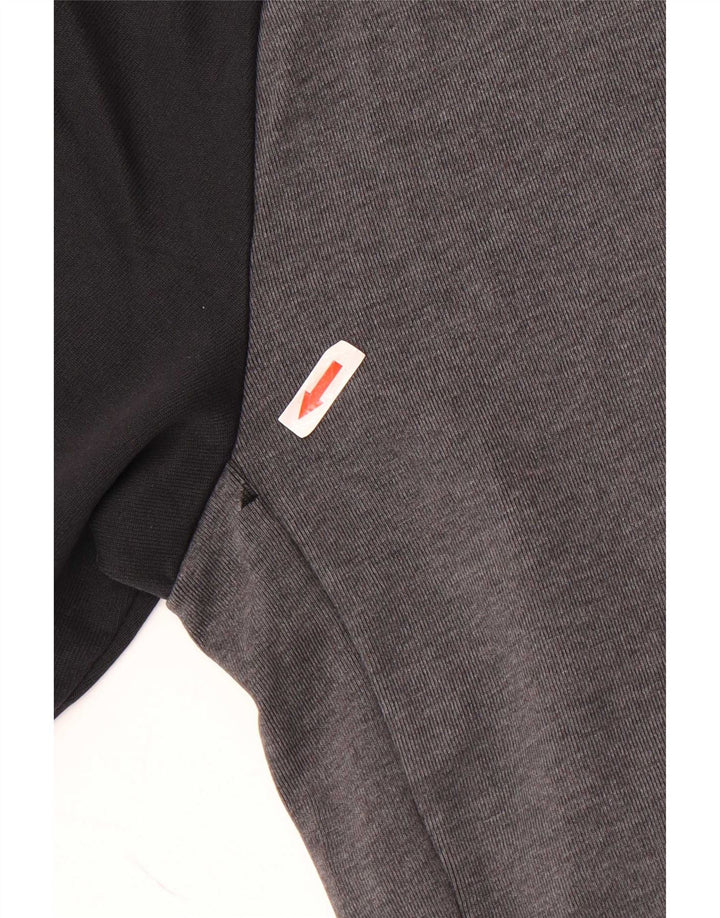Męski sweter z grafiką Nike, mały, szary, z blokami kolorów