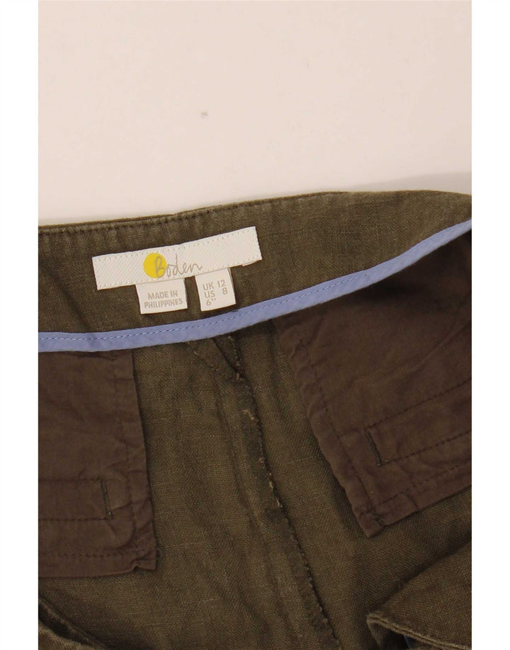 Damskie spodenki Chino Boden UK 12 Medium W32 khaki lniane