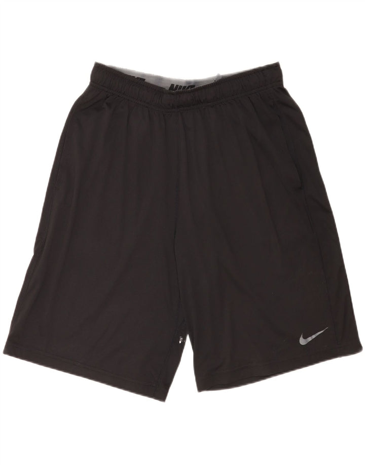 Męskie spodenki sportowe Nike Graphic o regularnym kroju, duże, czarne, poliestrowe