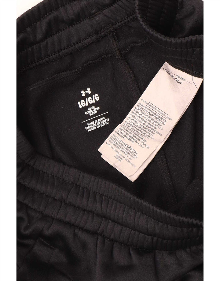 Męskie spodnie dresowe Under Armour, duże, czarne, poliestrowe