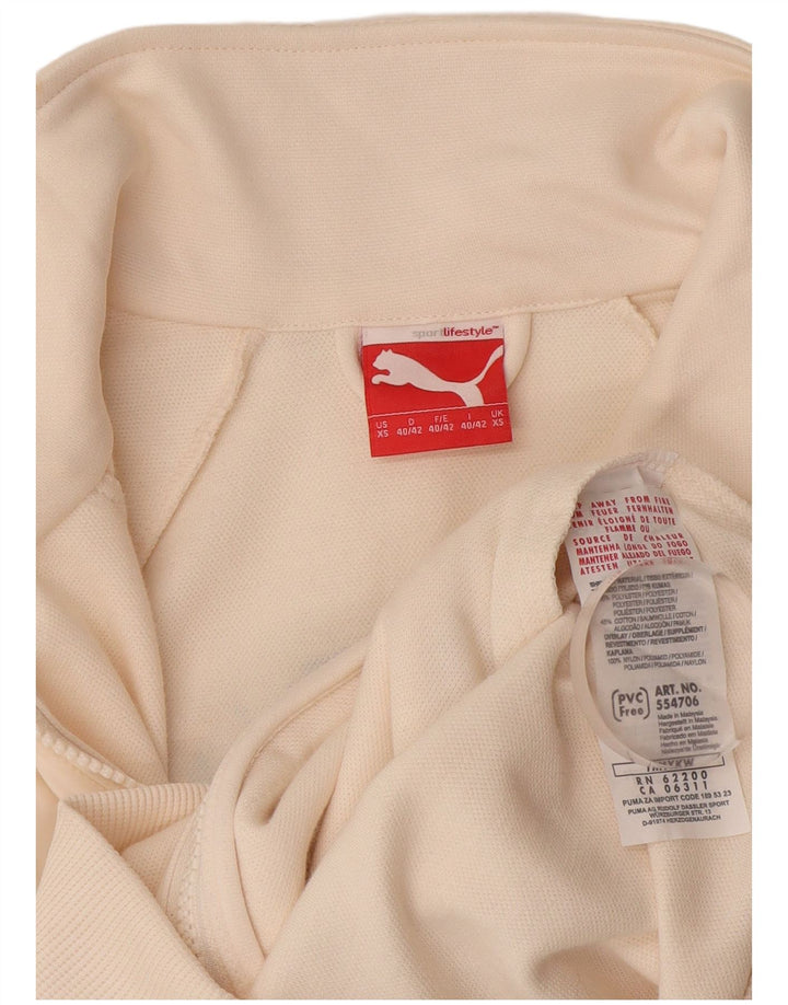 Damska kurtka dresowa Puma Graphic UK 6 XS, biały poliester