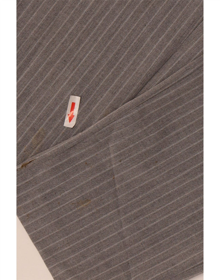 Męskie spodnie typu slim chino Zara, małe, W29 L30, szary poliester w paski