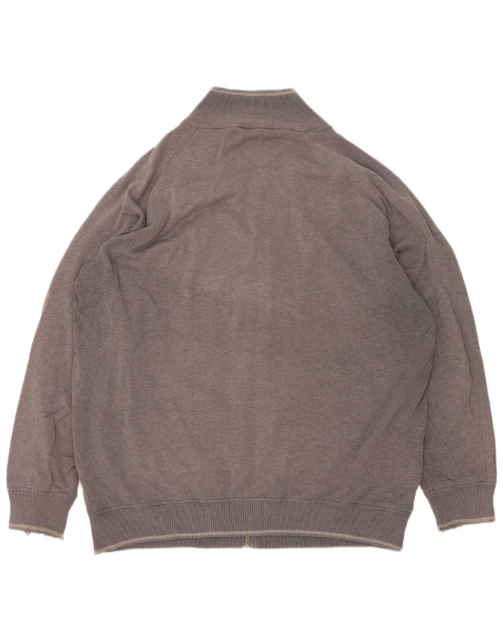 Marks & Spencer Męski sweter rozpinany XL, szary, bawełniany