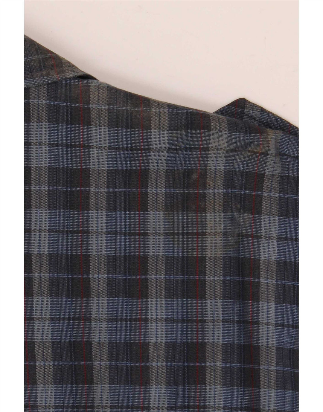 Męska kurtka bomberka wojskowa vintage IT 52 XL w niebieską kratkę, poliester