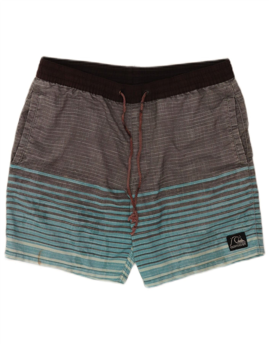 Męskie spodenki kąpielowe Quiksilver Small W29 L7 Szary poliester w paski