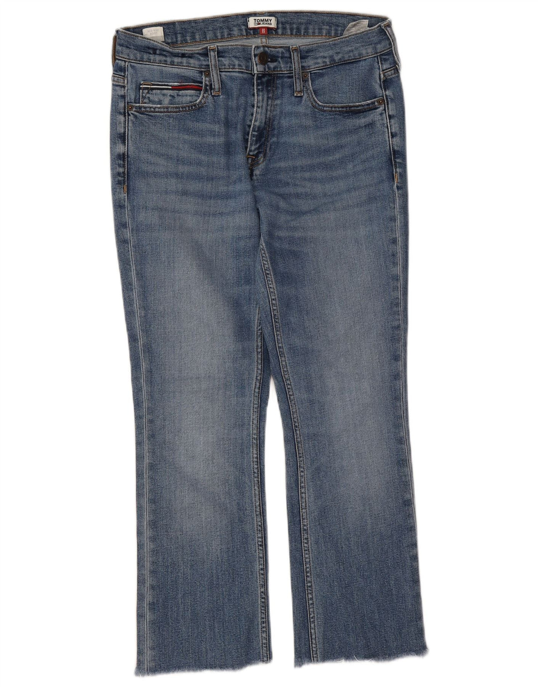 Damskie jeansy Bootcut Tommy Hilfiger Mid Rise W29 L25 Niebieska bawełna