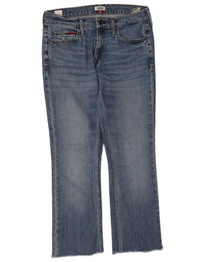 Damskie jeansy Bootcut Tommy Hilfiger Mid Rise W29 L25 Niebieska bawełna