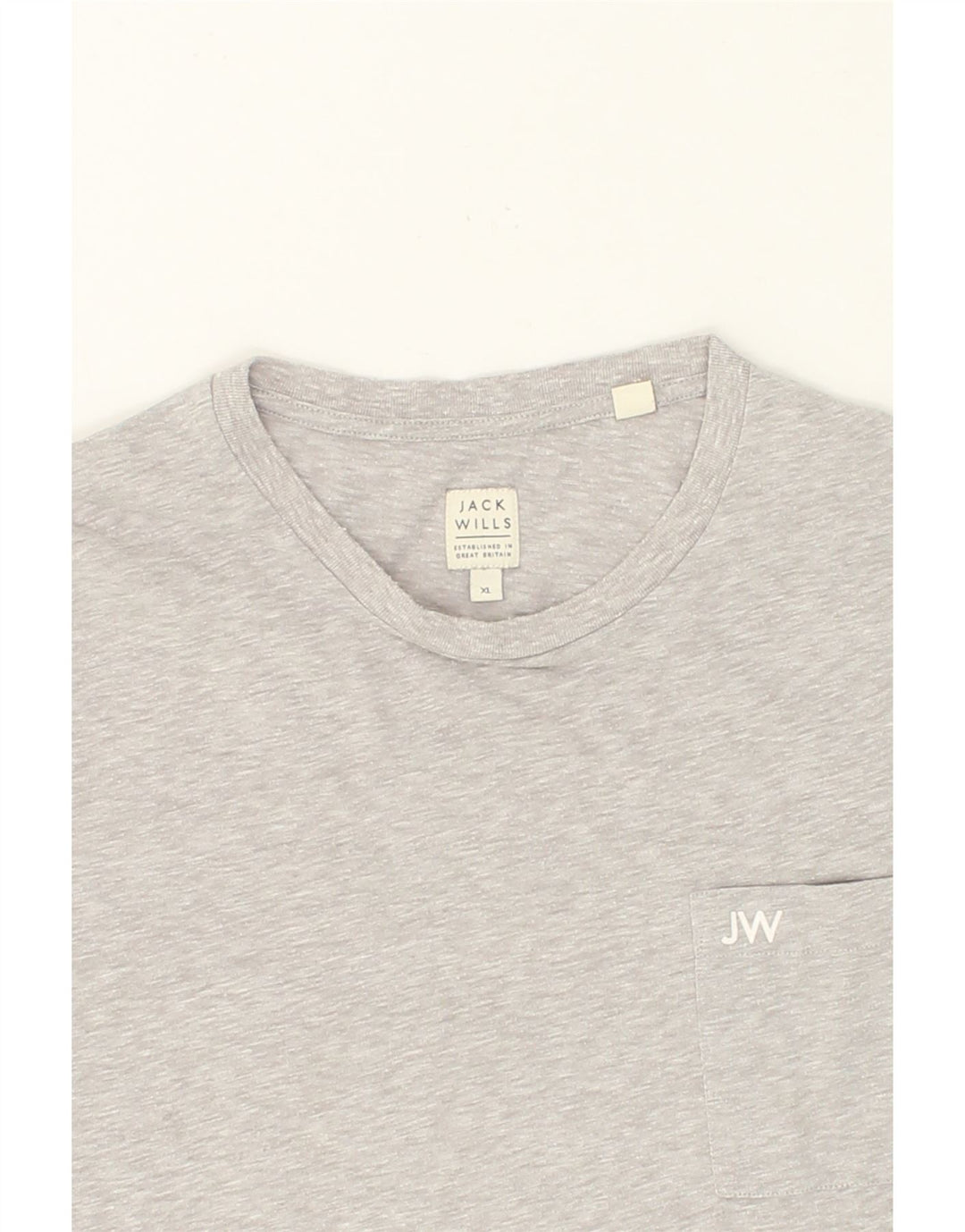 JACK WILLS Mens T-Shirt Top XL Grey Cotton Vintage Jack Wills and Second-Hand Jack Wills from Messina Hembry 