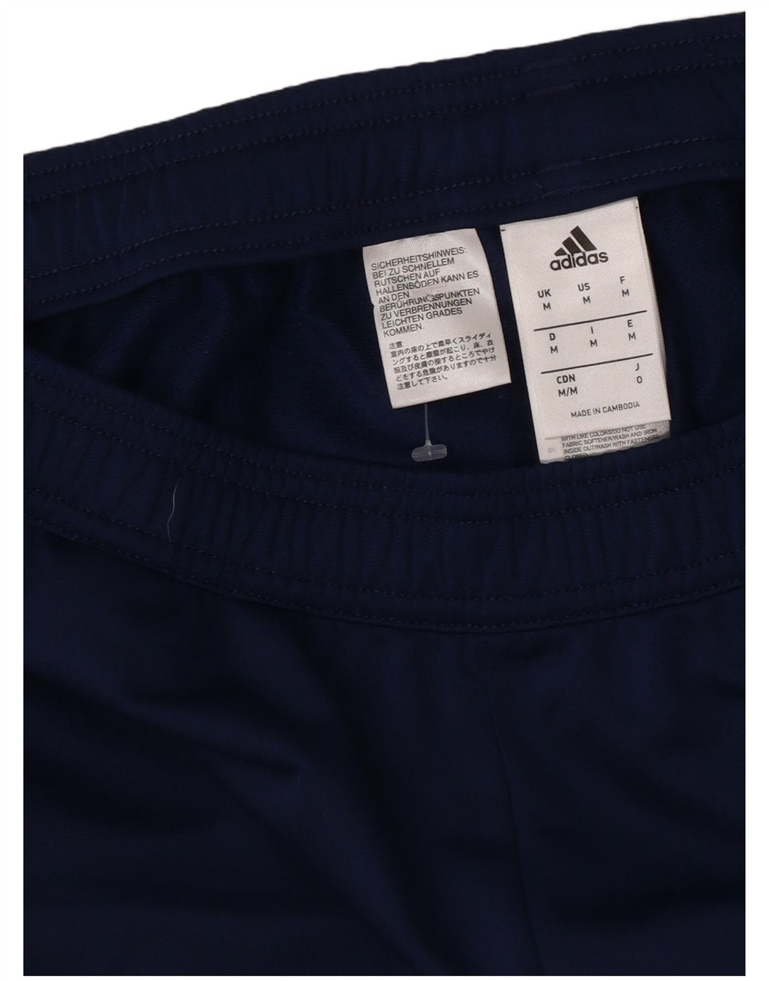 Męskie spodnie dresowe Adidas, średni granatowy poliester