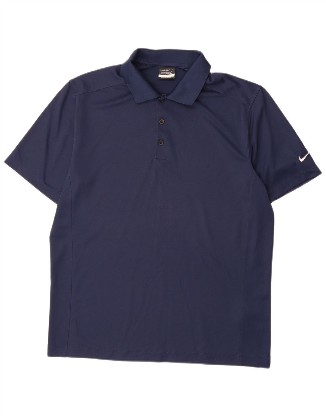 Męska koszulka polo Nike Dri Fit, duża, granatowa, z poliestru