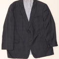 TOMMY HILFIGER Mens 2 Button Blazer Jacket UK 40 Large Navy Blue Wool Vintage Tommy Hilfiger and Second-Hand Tommy Hilfiger from Messina Hembry 