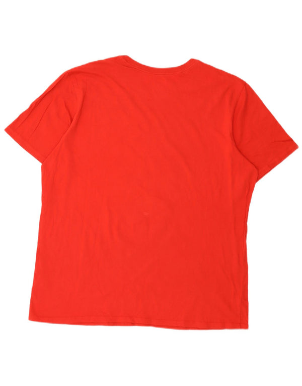 Męski T-shirt Nike Athletic Cut Graphic Top XL, czerwony, bawełniany