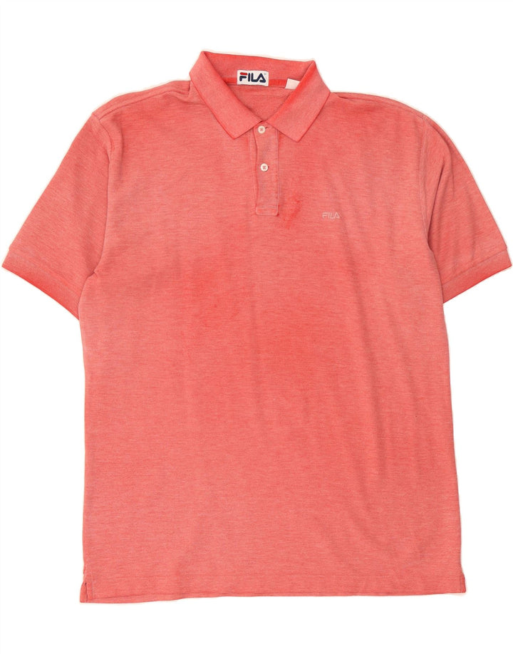 FILA Mens Polo Shirt IT 54 XL Red Cotton Vintage Fila and Second-Hand Fila from Messina Hembry 