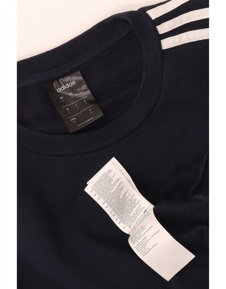 Adidas Męska Bluza Sweter Mały Granatowy Bawełniany