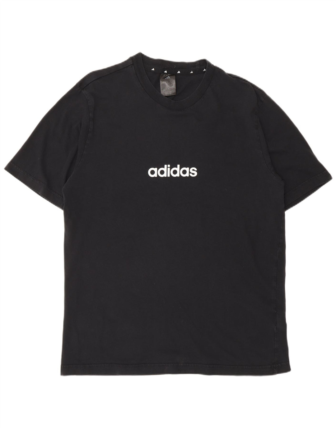 Męska koszulka z grafiką ADIDAS, średnia czarna, bawełniana
