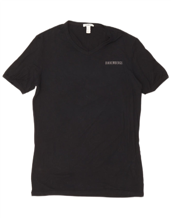 Męska koszulka Bikkembergs Top UK 38 Medium Black Modal