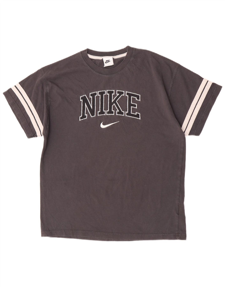 Męska koszulka z grafiką Nike, bawełniana koszulka w kolorze średniej szarości