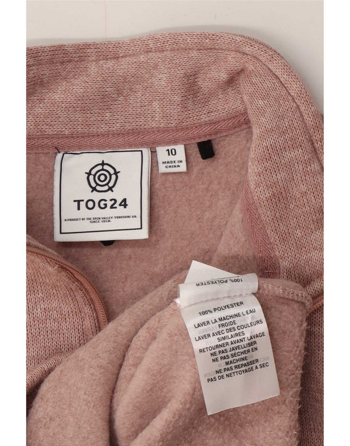 Damski sweter oversize z zamkiem błyskawicznym Tog 24 UK 10, mały, różowy
