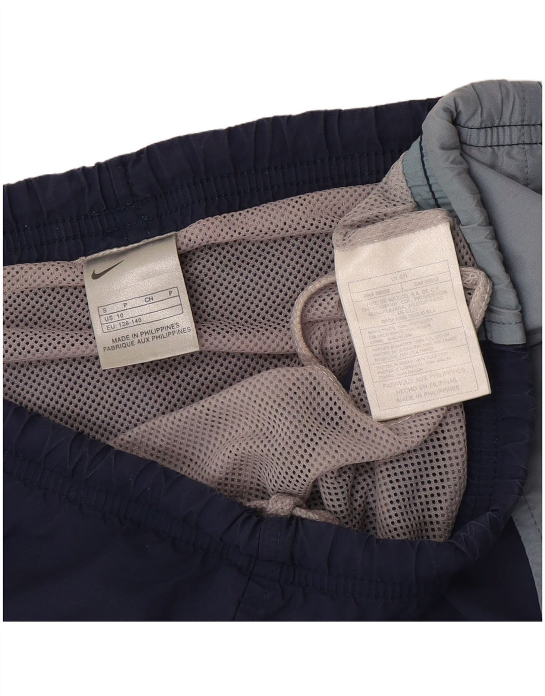 Chłopięce spodenki kąpielowe Nike w wieku 9–10 lat, niebieski, poliester z blokami kolorów