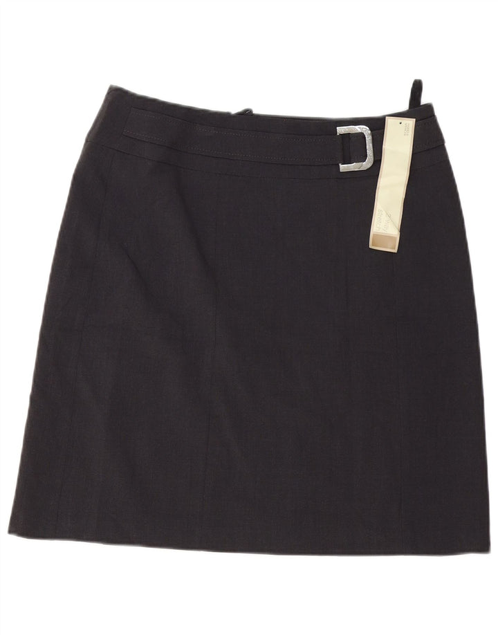 Marks & Spencer Damska spódnica w kształcie litery A UK 12 Medium W32 Szary poliester
