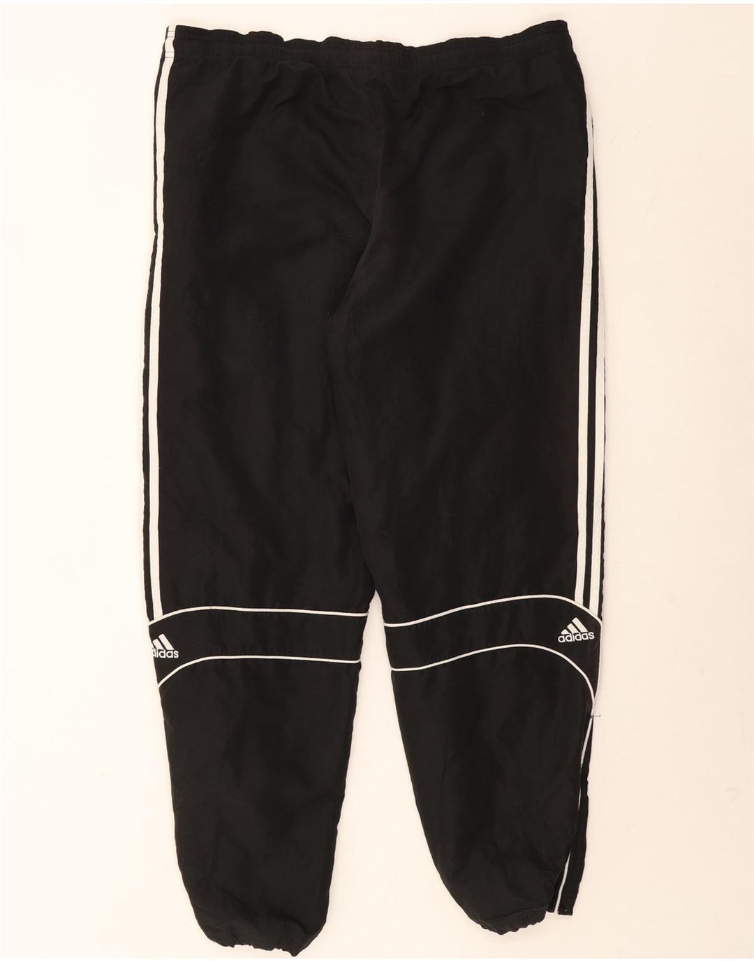 Adidas Męskie spodnie dresowe Joggery, duże, czarne, poliestrowe