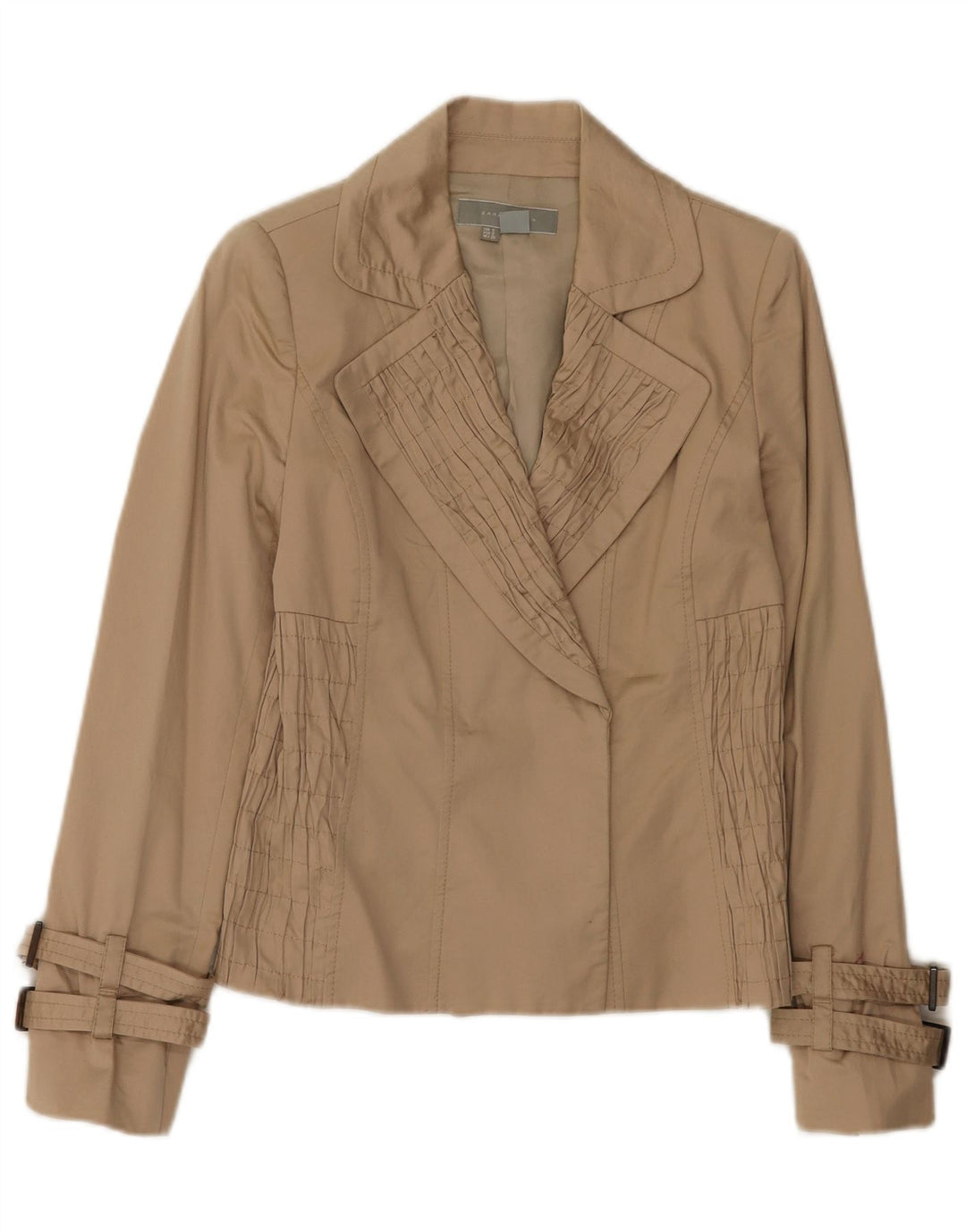 Kurtka damska Zara Open Blazer UK 8 Small Beżowa bawełna