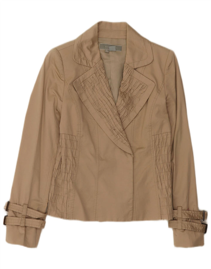 Kurtka damska Zara Open Blazer UK 8 Small Beżowa bawełna