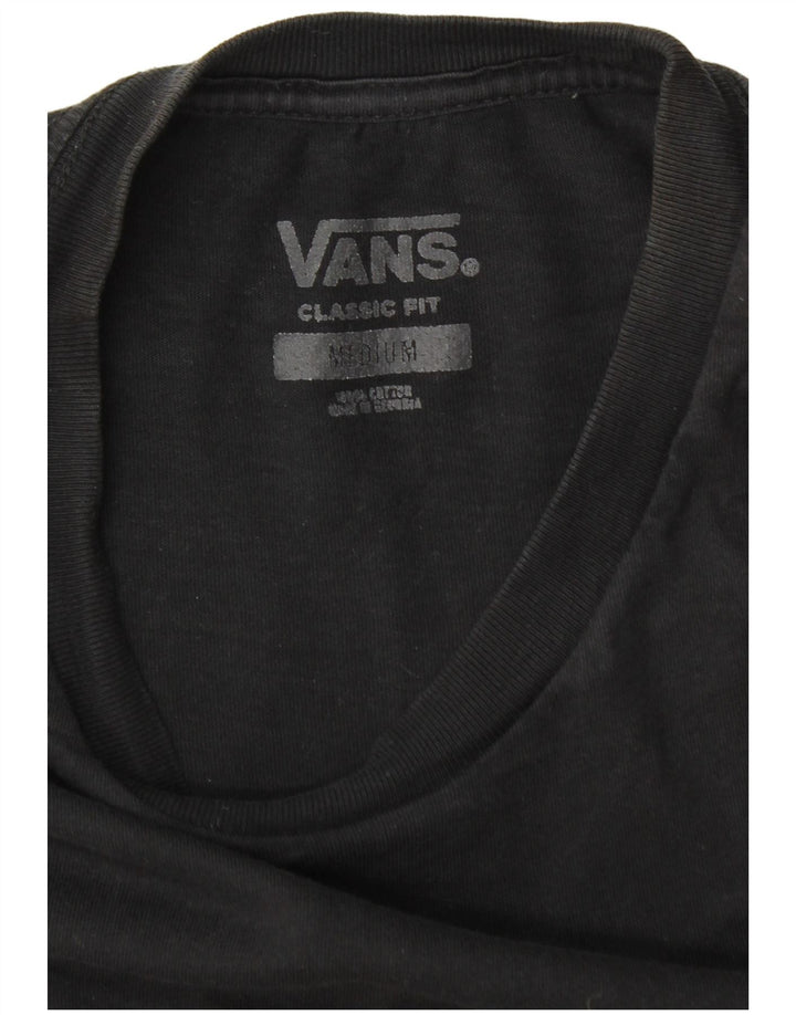 Męski T-shirt Vans o klasycznym kroju, średni czarny, bawełniany