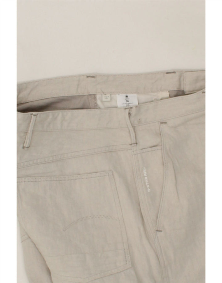 G-STAR Mens Chino Shorts W30 Medium Grey Cotton Vintage G-Star and Second-Hand G-Star from Messina Hembry 