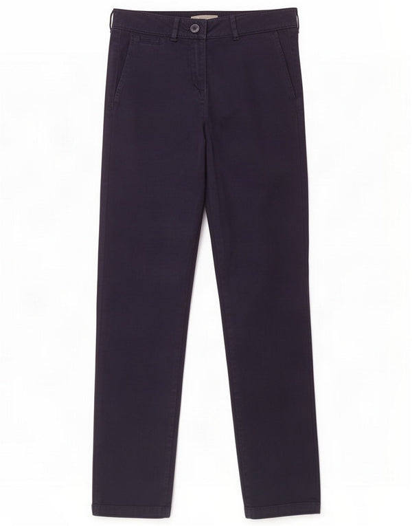 Wąskie spodnie chino damskie Marks & Spencer UK 8 Small W30 L30 granatowe