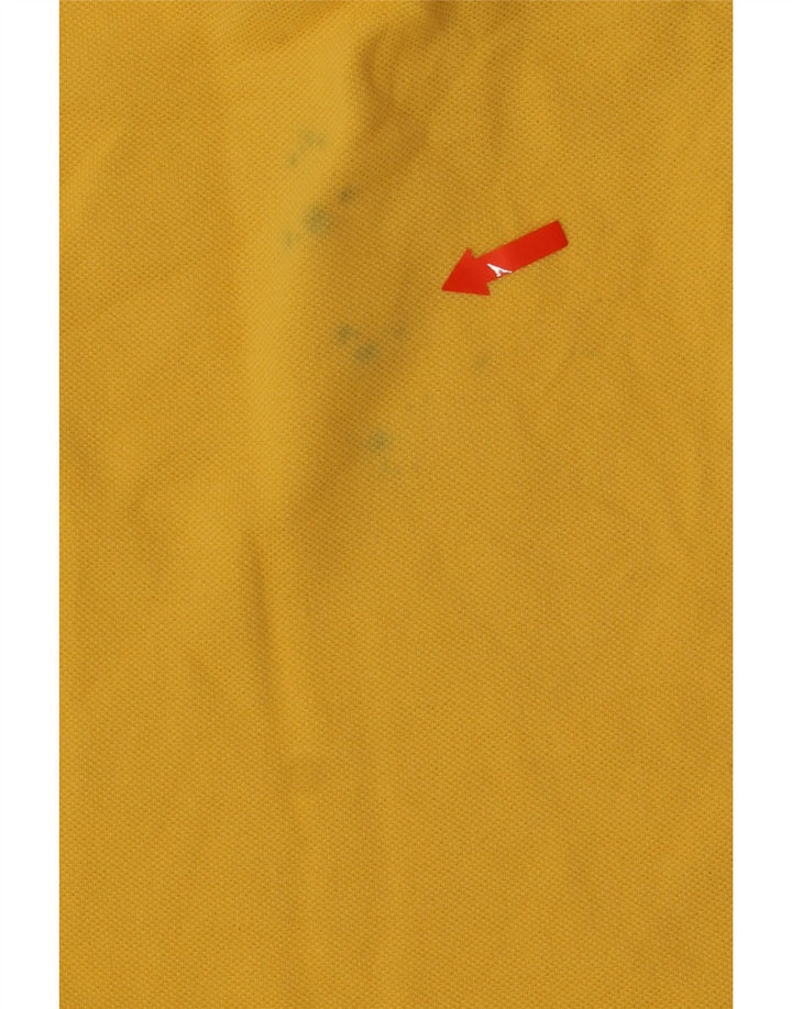 Męska koszulka polo Kappa, średnia żółta bawełna