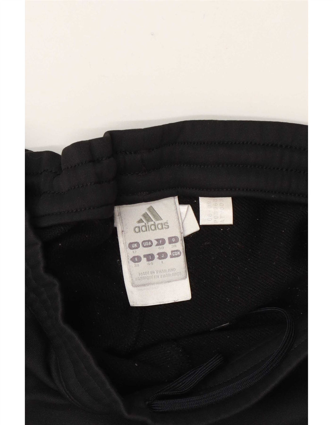 Damskie spodnie dresowe Adidas UK 12, średni czarny poliester