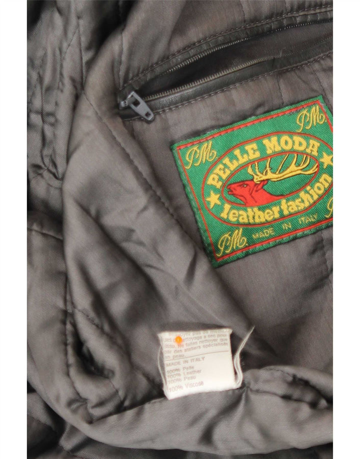 Vintage męska skórzana kurtka UK 42 XL czarna